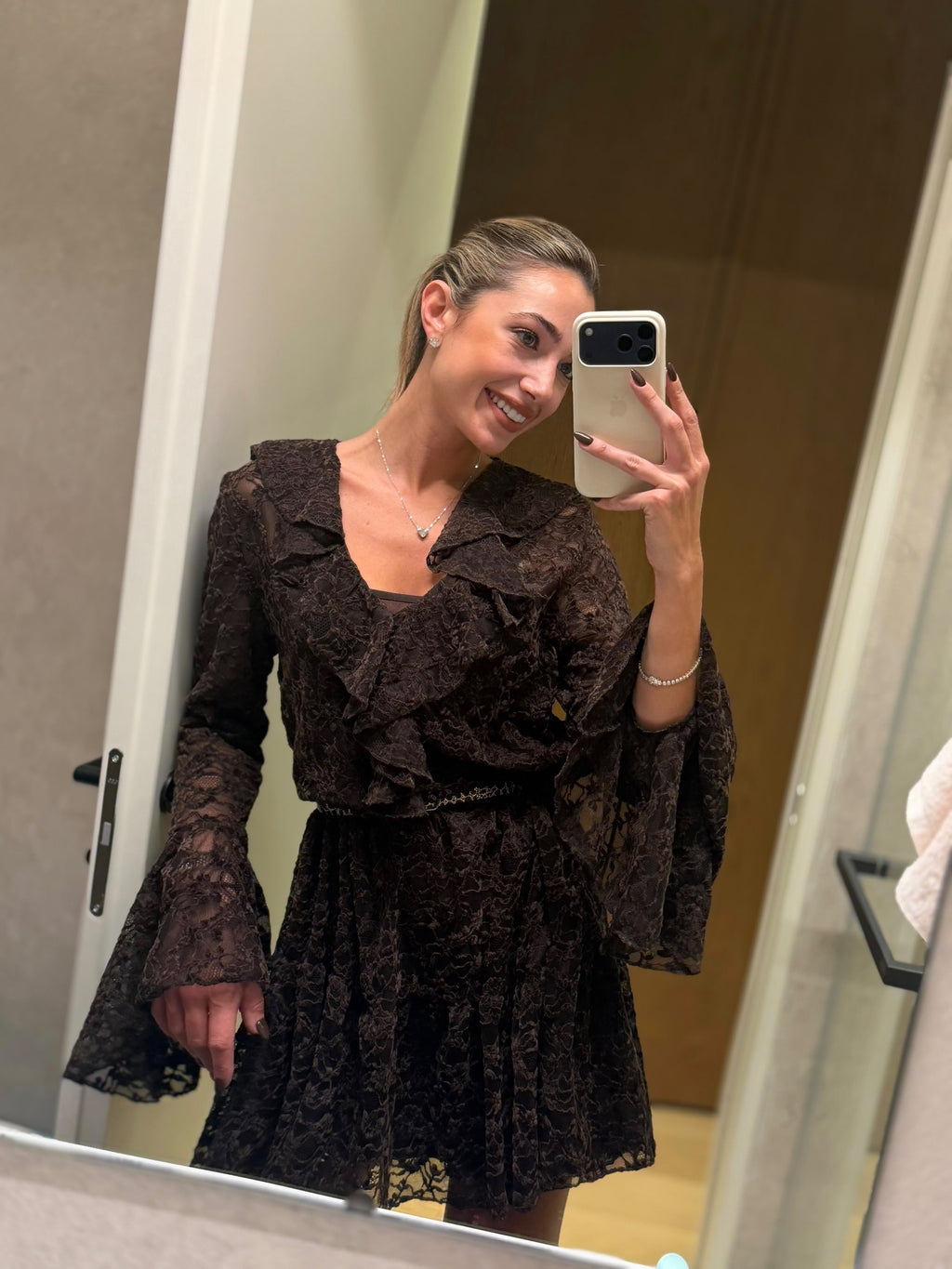 Amélie Lace Mini Dress