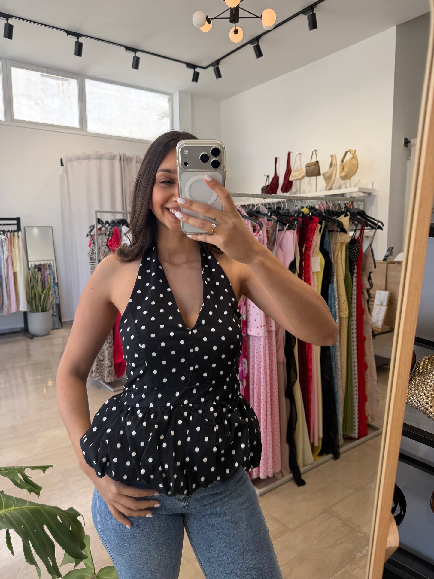 Πουά Halter Top