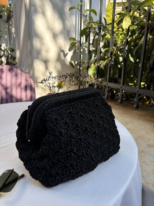 Abyss clutch Πλεκτό χειροποίητο clutch