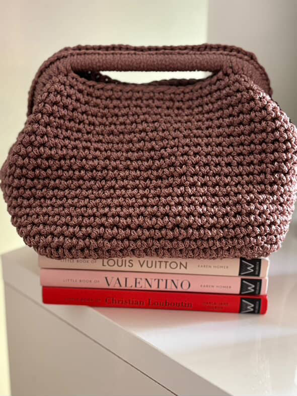 Azur clutch Πλεκτό χειροποίητο clutch