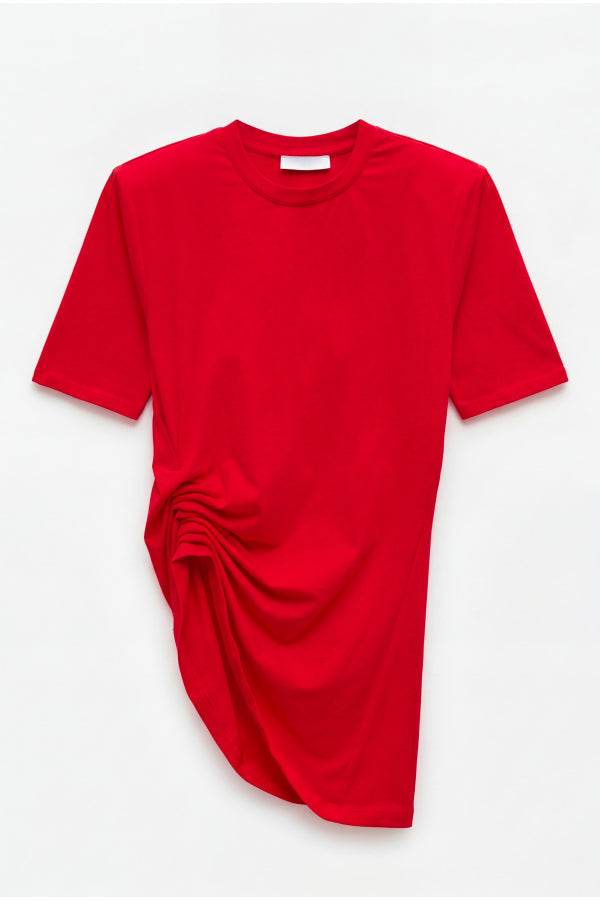 Lumina T-shirt με σούρα στο πλάι