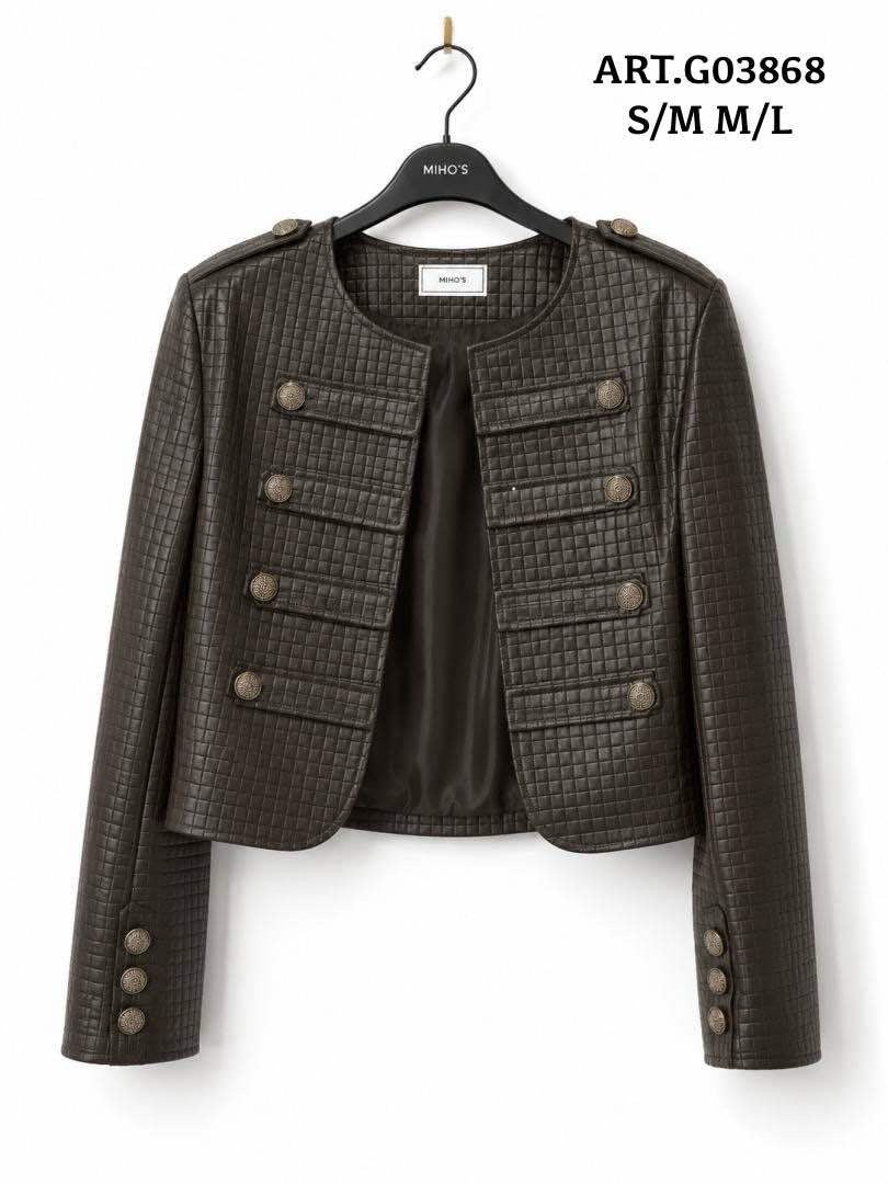Élite Faux Leather Jacket