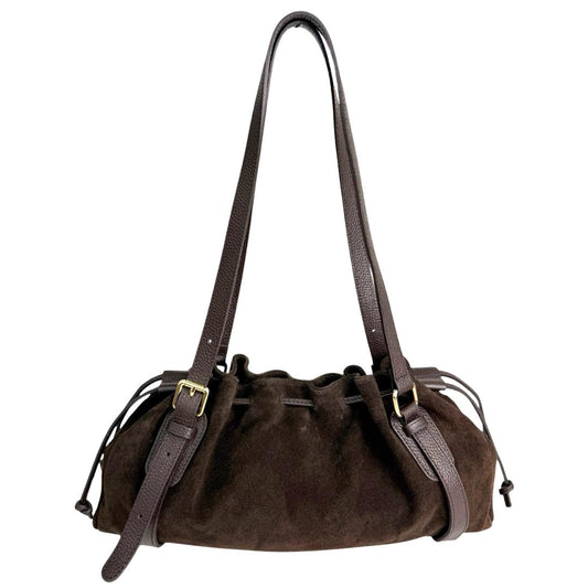 Rita σουέντ δερμάτινη τσάντα