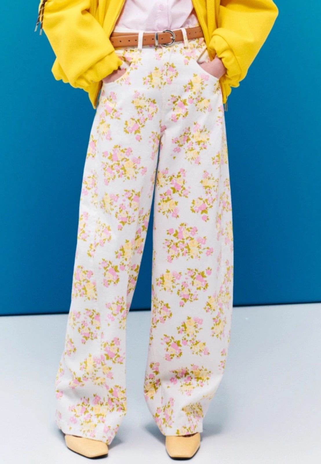 Παντελόνι με λουλούδια Lumina