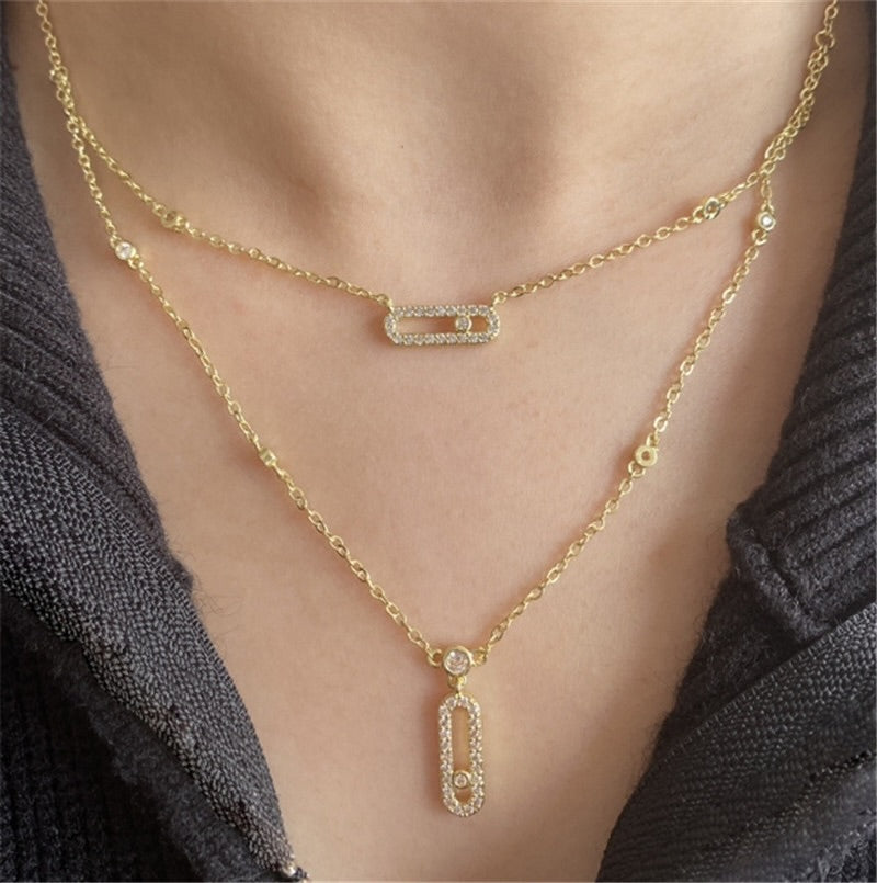 Κολιέ Viral Διπλό από Ανοιξείδωτο ατσάλι