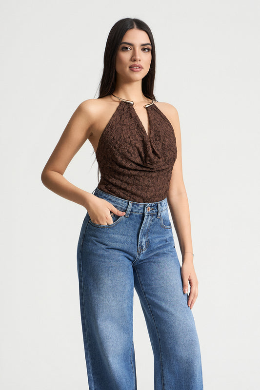 Κορμάκι με δαντέλα και τσόκερ