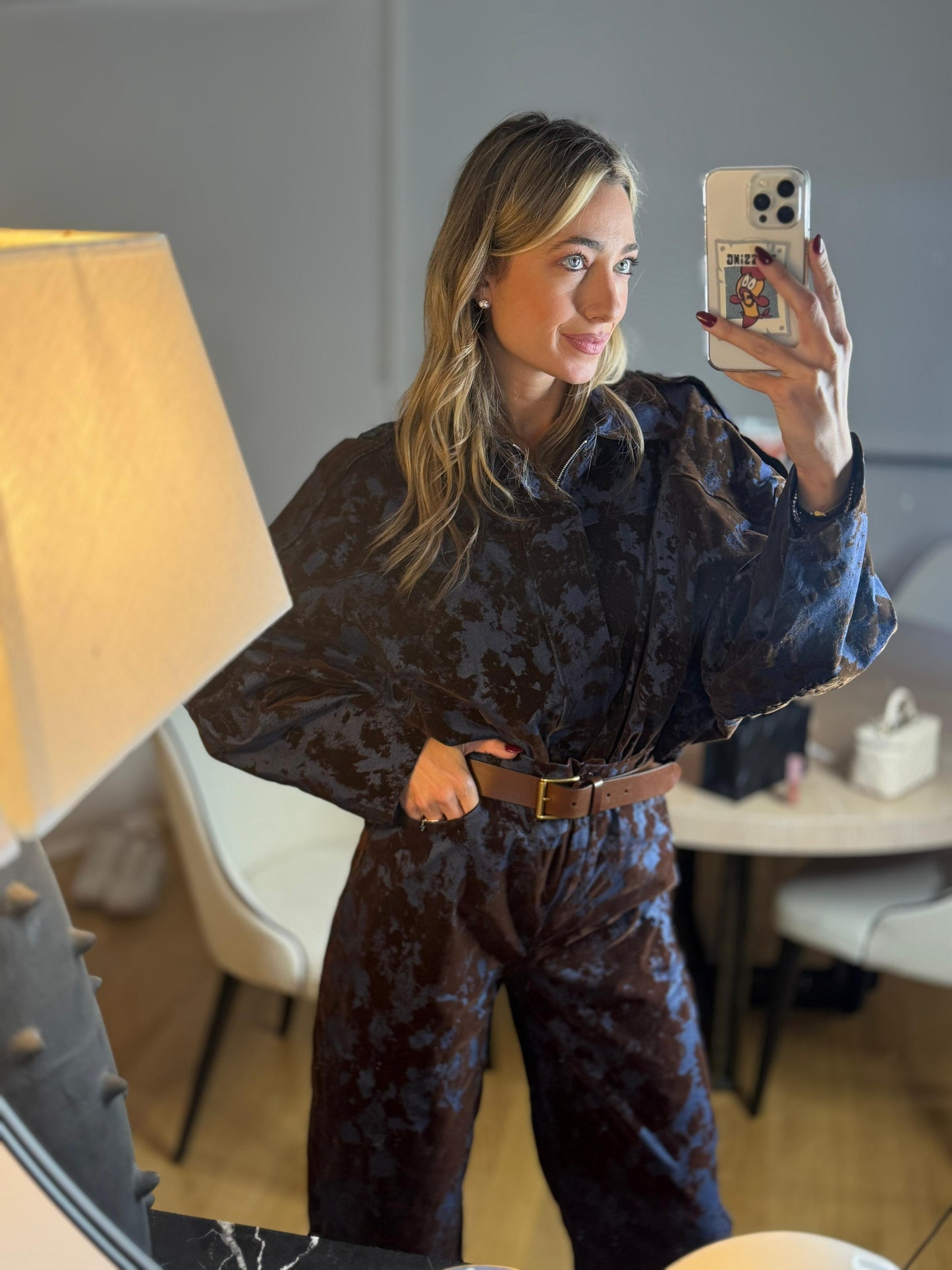 Τζάκετ velvet δίχρωμο