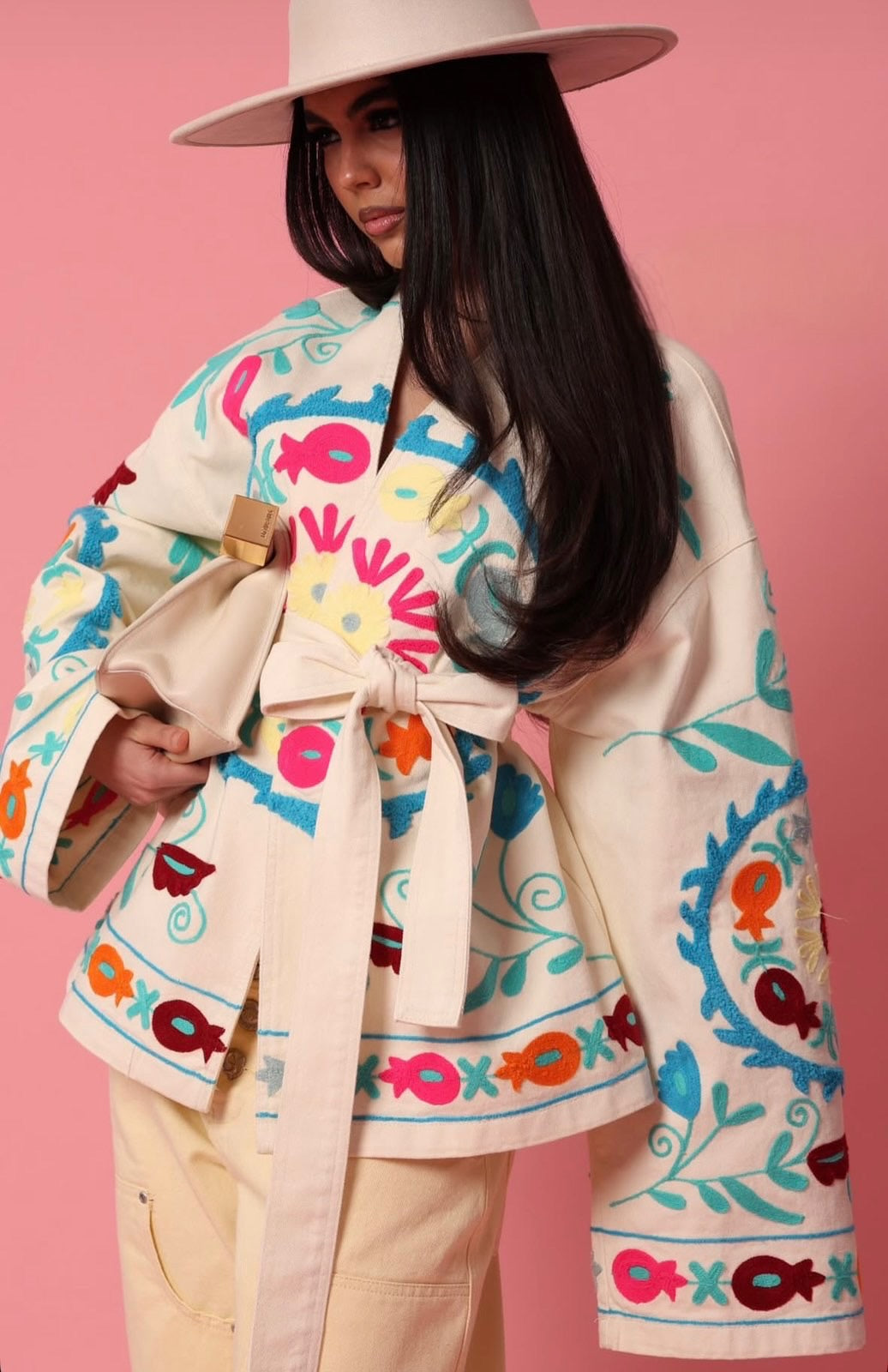 Τζάκετ με ζώνη boho