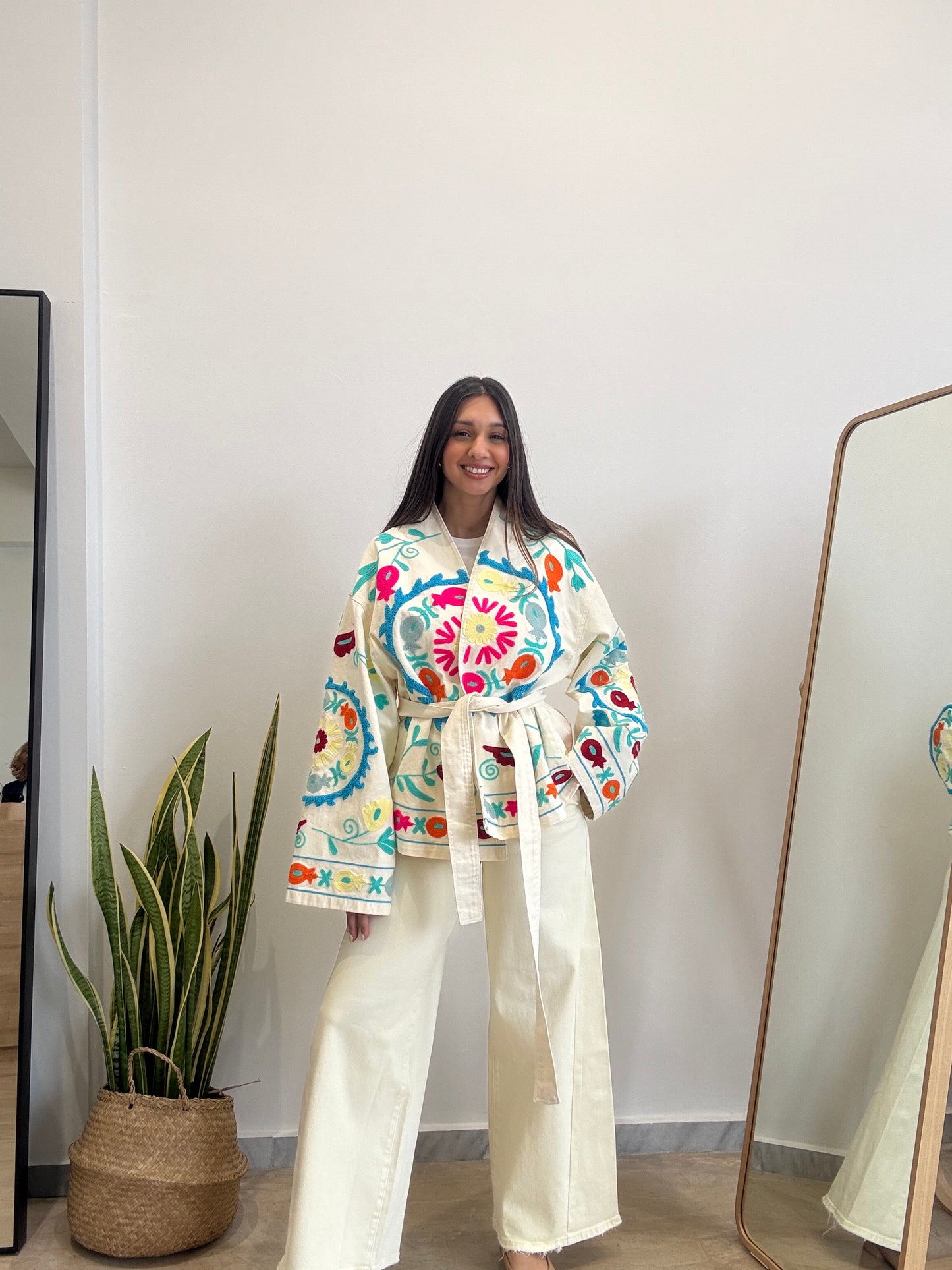 Τζάκετ με ζώνη boho