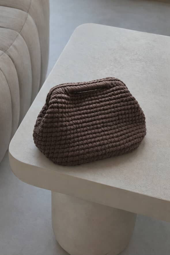 Azur clutch Πλεκτό χειροποίητο clutch