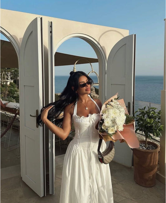 Maxi halter φόρεμα