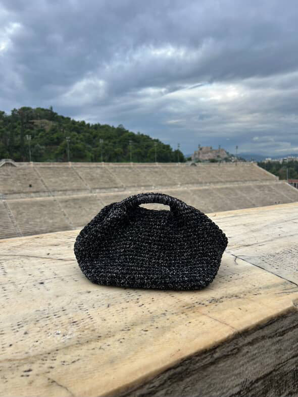 Azur clutch Πλεκτό χειροποίητο clutch