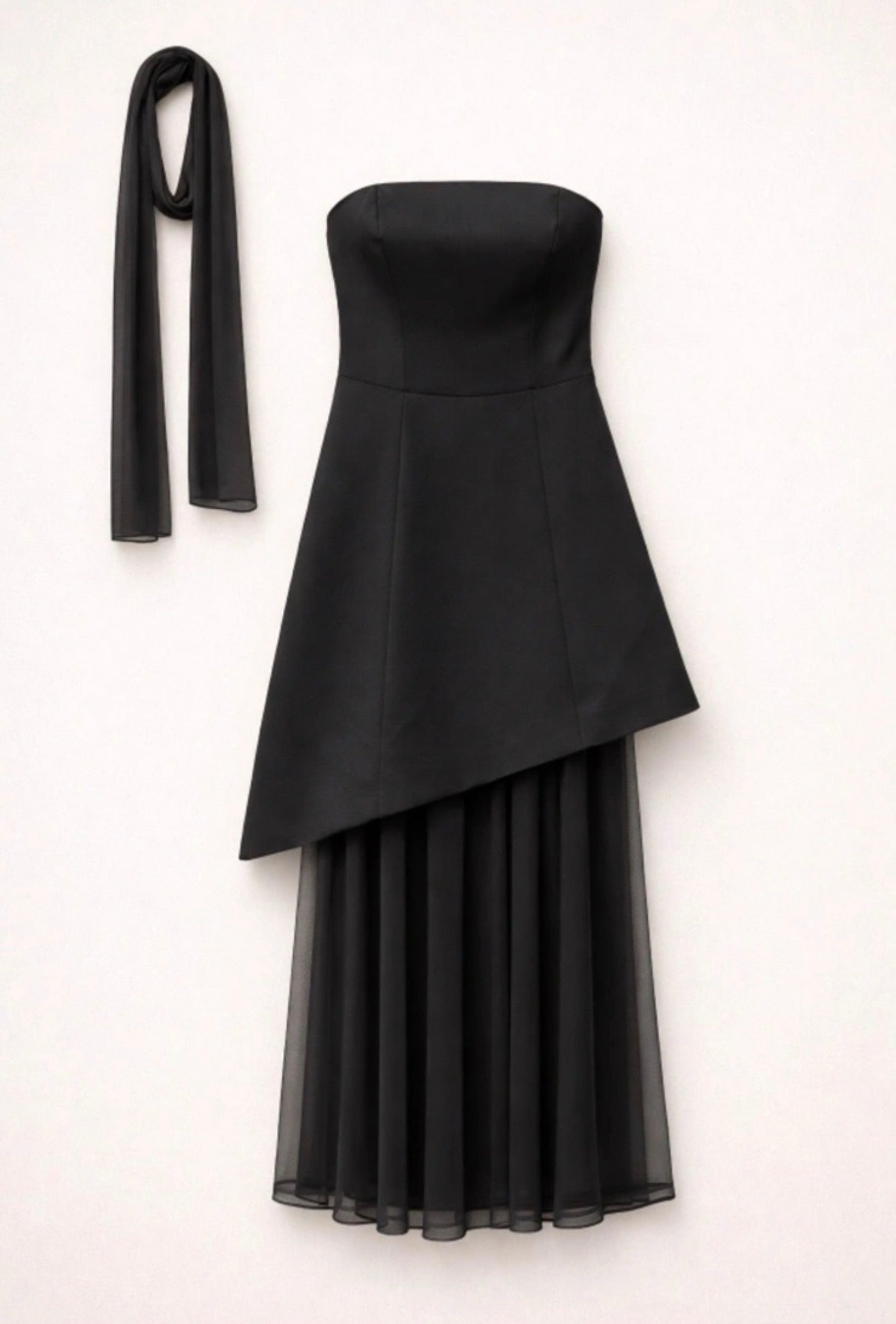Lumina φόρεμα strapless με αποσπώμενη φούστα