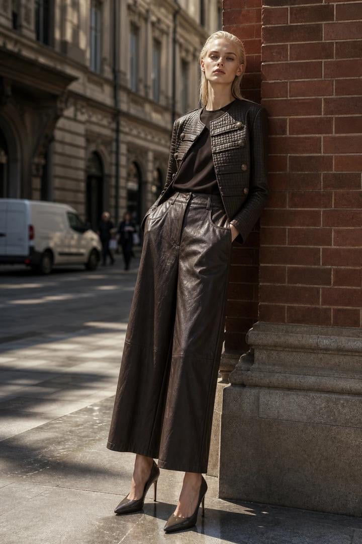 Élite Faux Leather Jacket