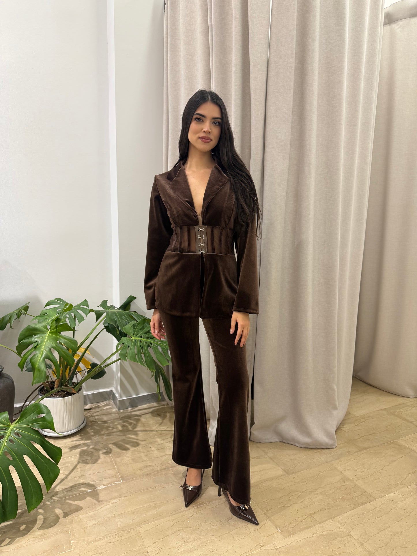 Σετ σακάκι και παντελόνι velvet