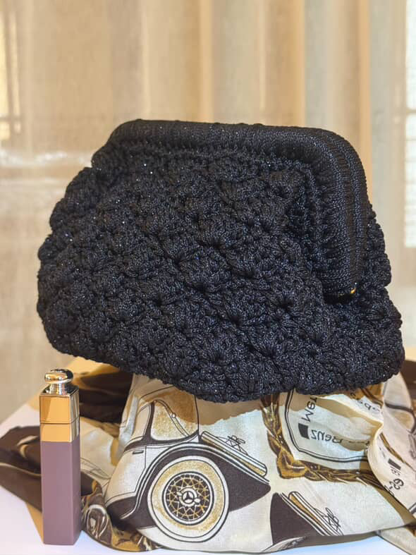 Abyss clutch Πλεκτό χειροποίητο clutch