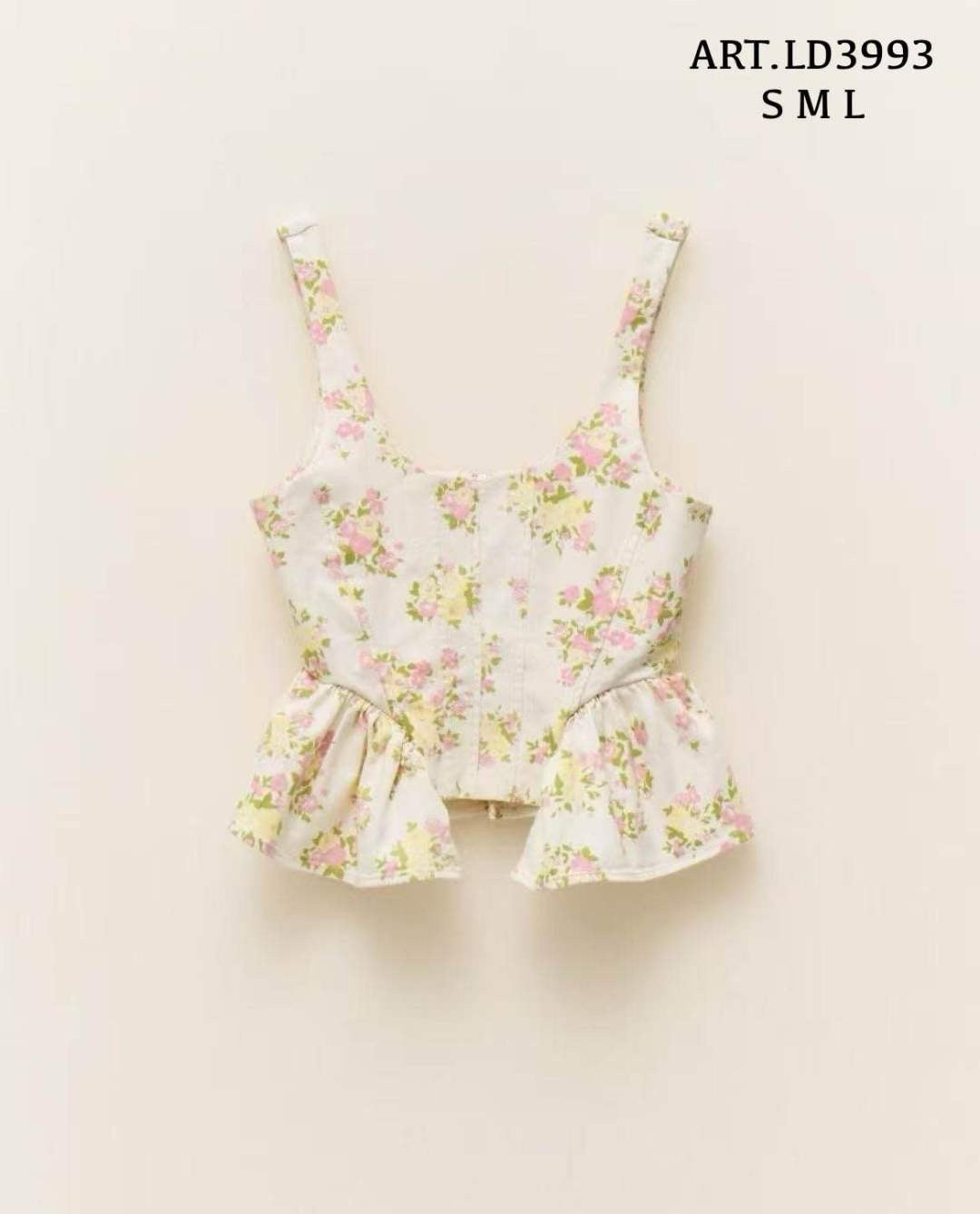 Τοπ με λουλούδια Lumina