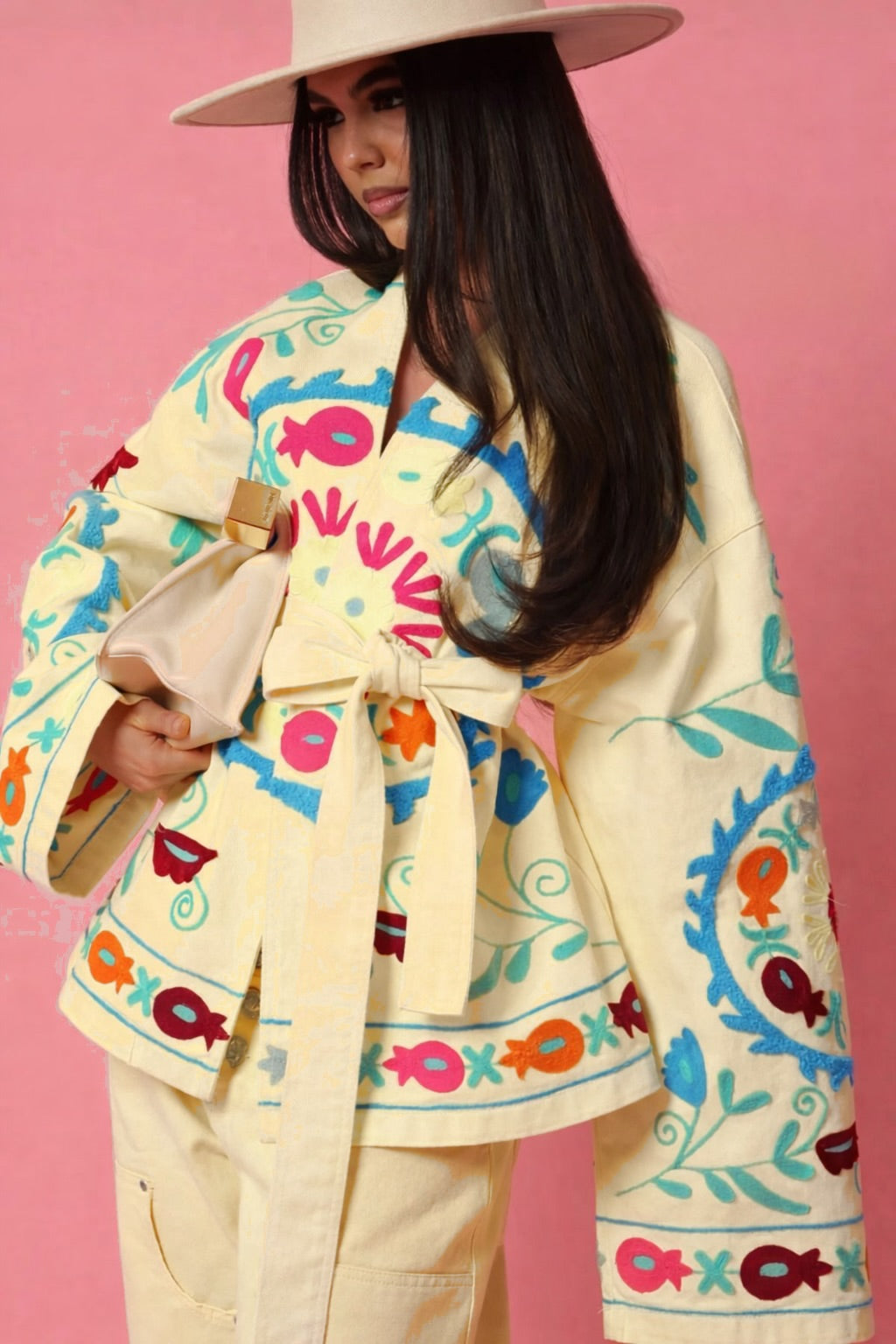 Τζάκετ με ζώνη boho