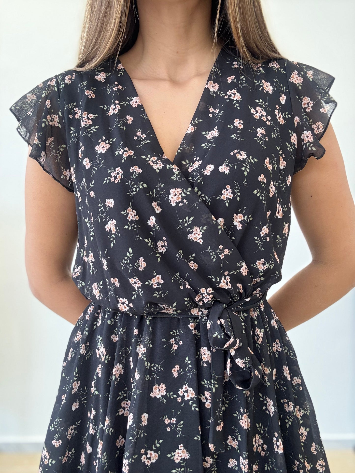 Floral mini φόρεμα