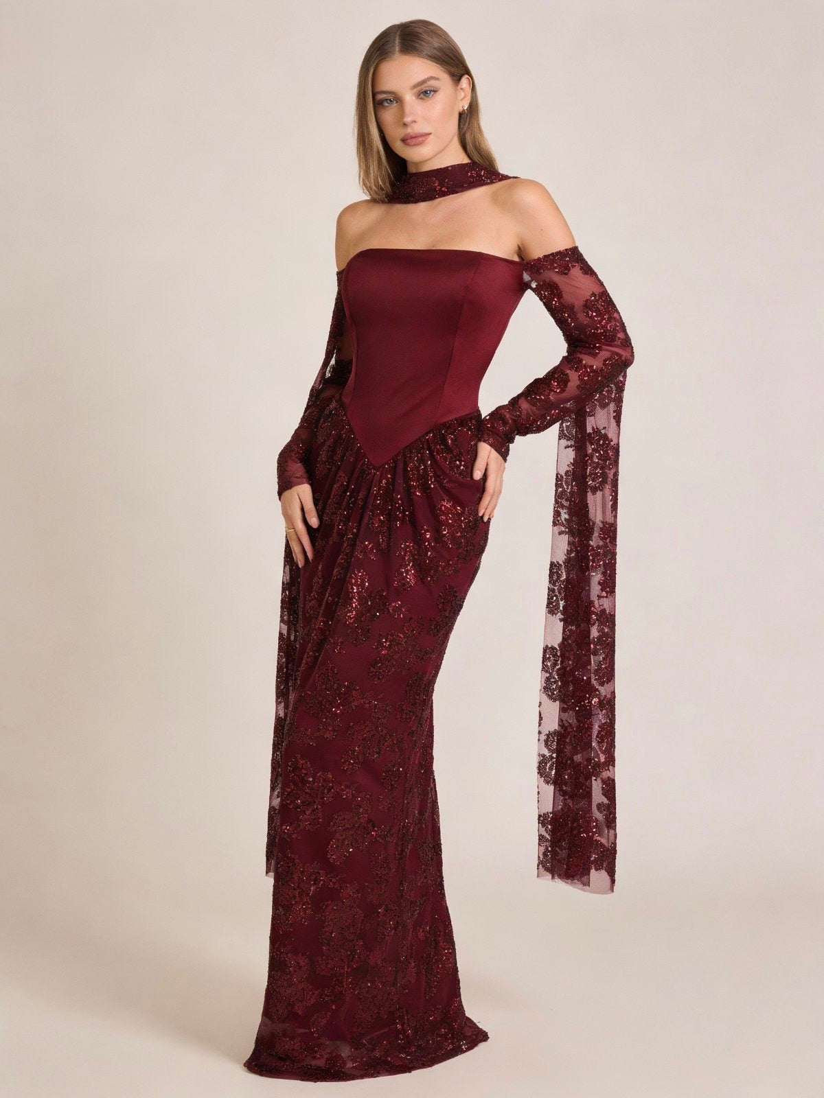 Φόρεμα με εσάρπα