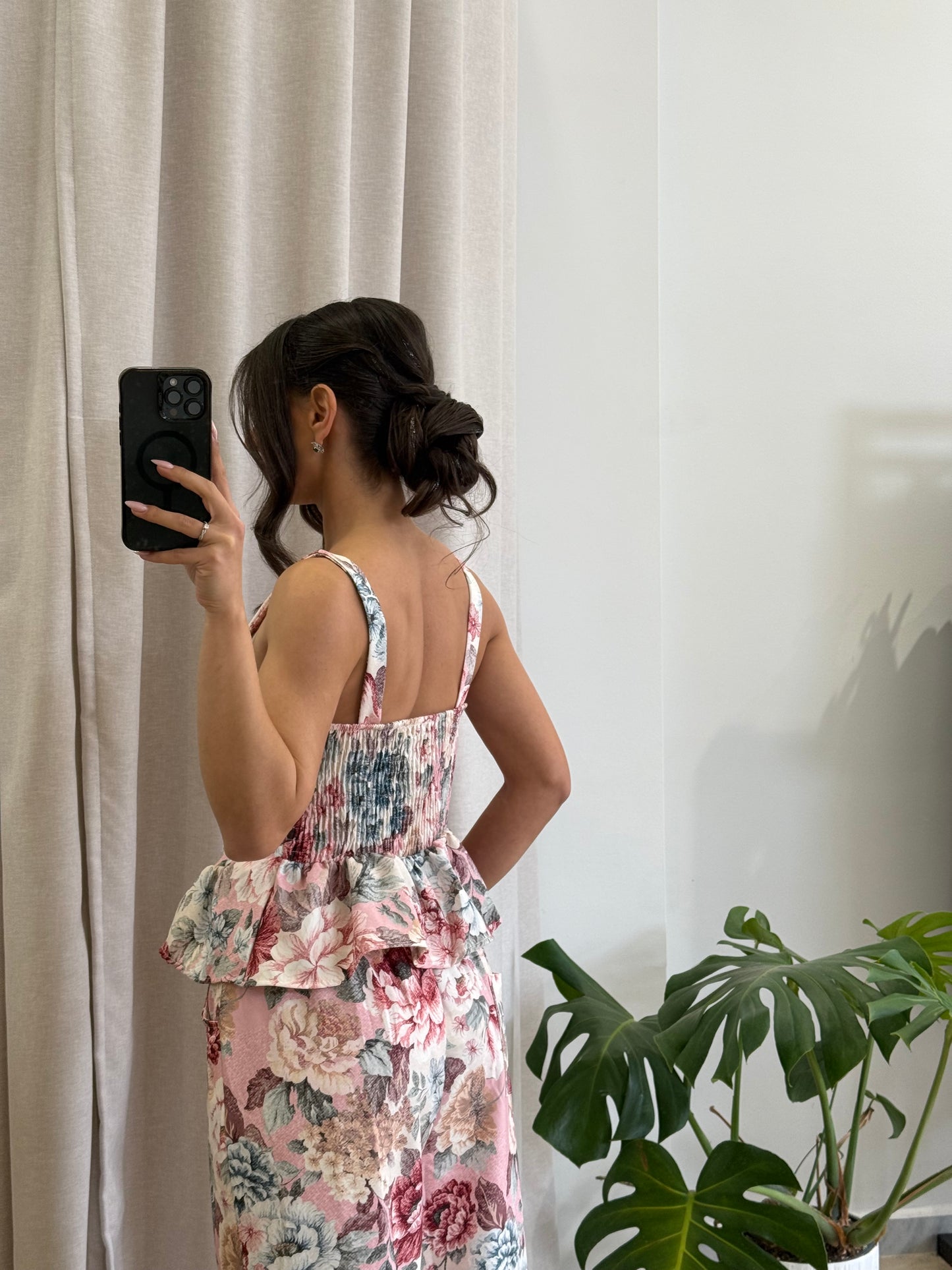 Σετ floral top & παντελόνι