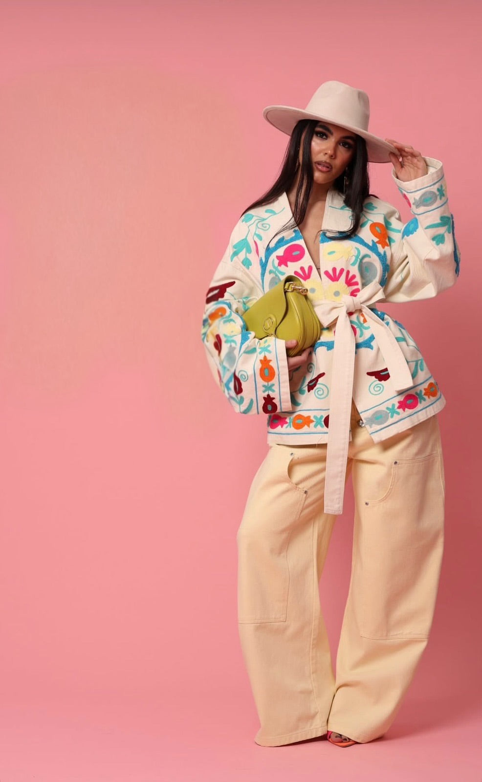 Τζάκετ με ζώνη boho