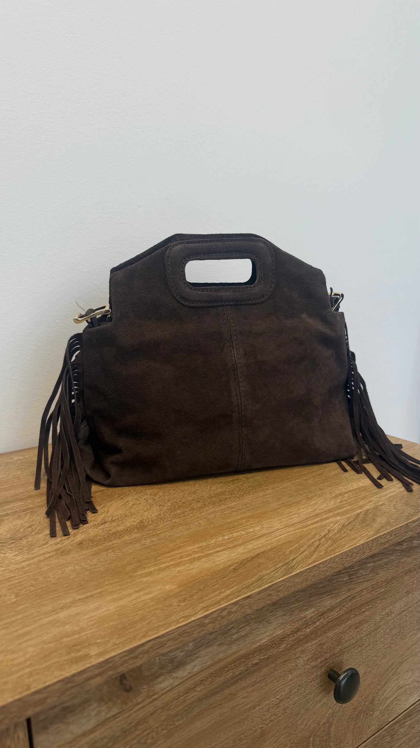 Sophia δερμάτιμη σουέντ τσάντα