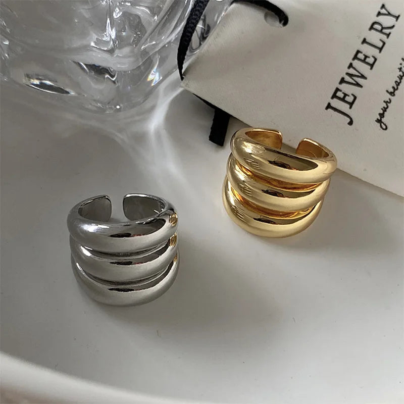 Δαχτυλίδι 4rows από Ανοξείδωτο Ατσάλι