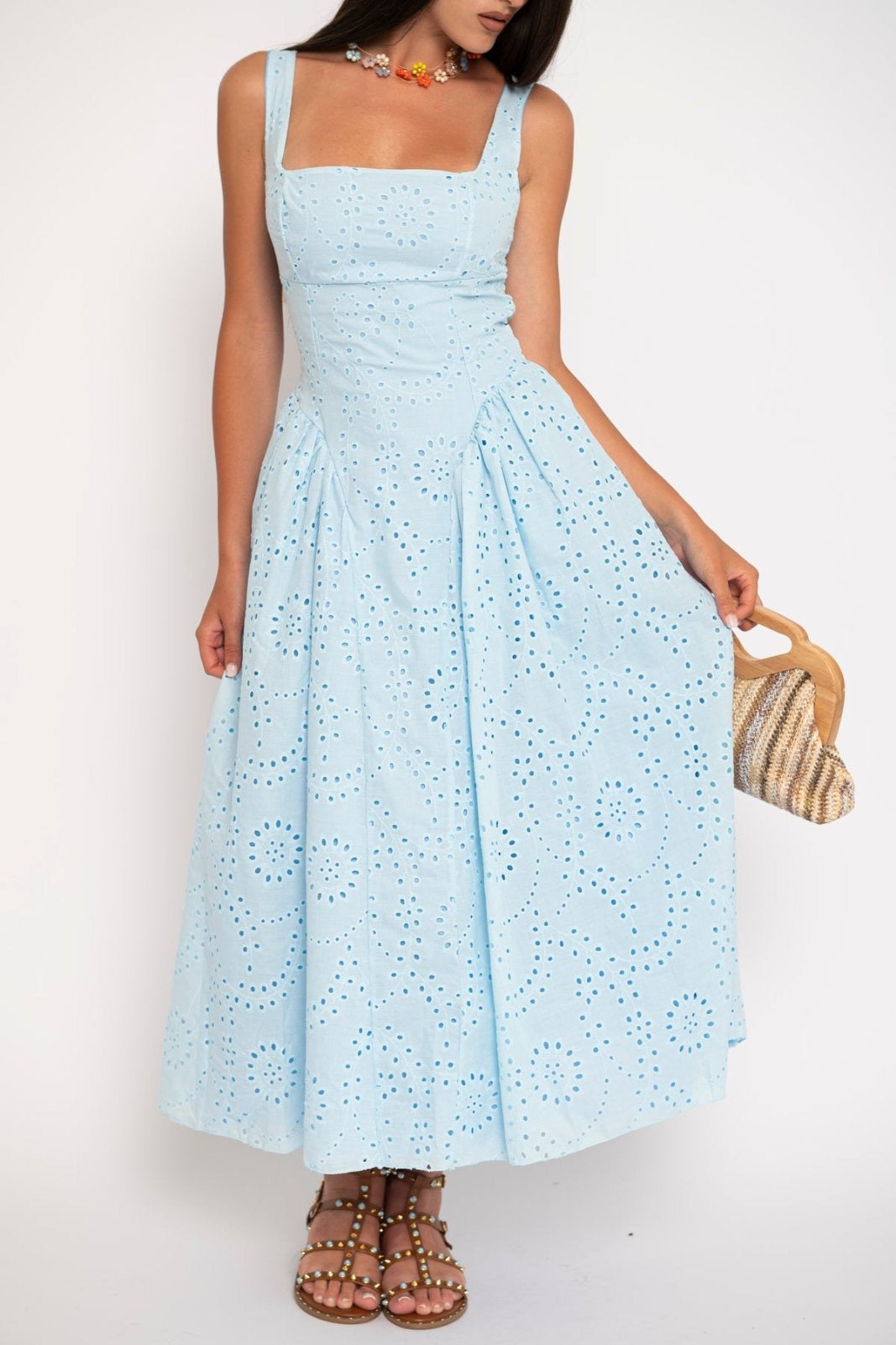 Midi Φόρεμα Broderie