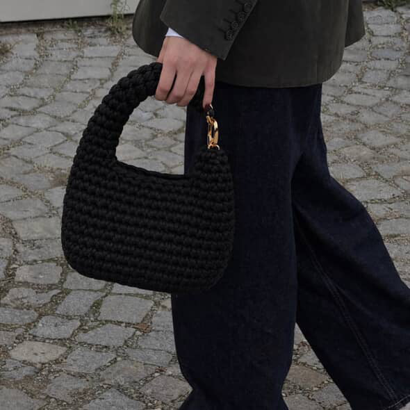 Sirena clutch Πλεκτό χειροποίητο clutch