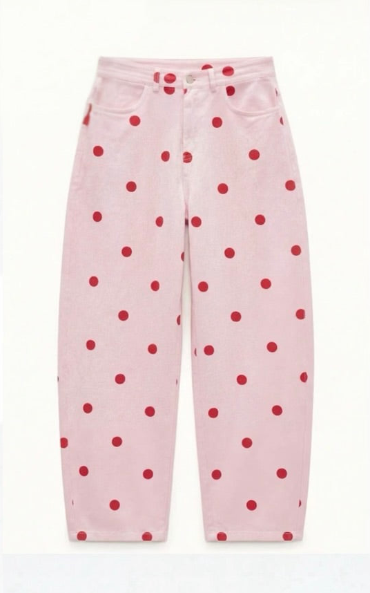Lumina Polka Dot Παντελόνι με Πουά Σχέδιο