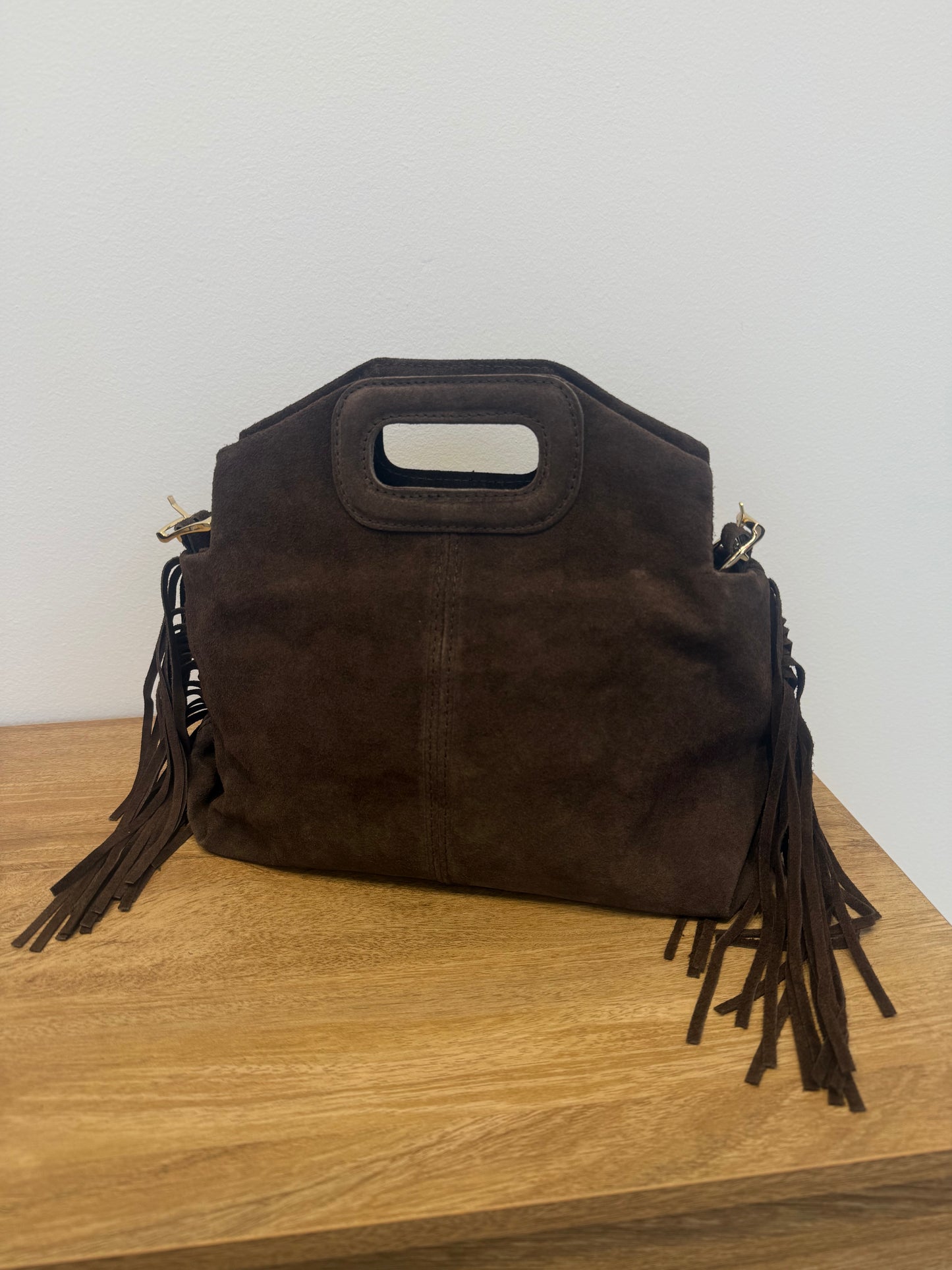 Sophia δερμάτιμη σουέντ τσάντα