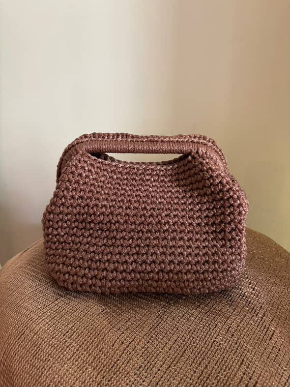 Azur clutch Πλεκτό χειροποίητο clutch