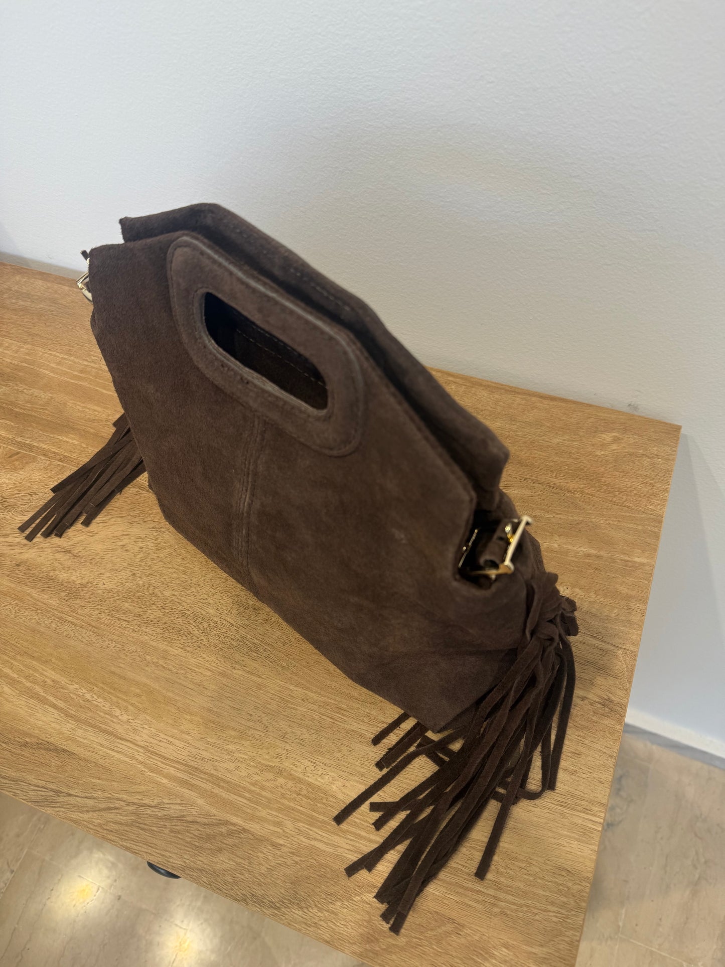 Sophia δερμάτιμη σουέντ τσάντα