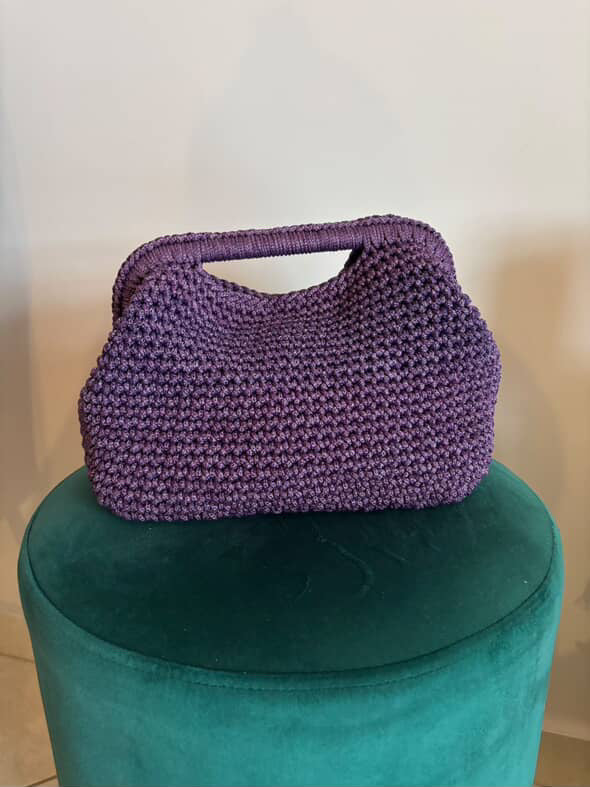 Azur clutch Πλεκτό χειροποίητο clutch