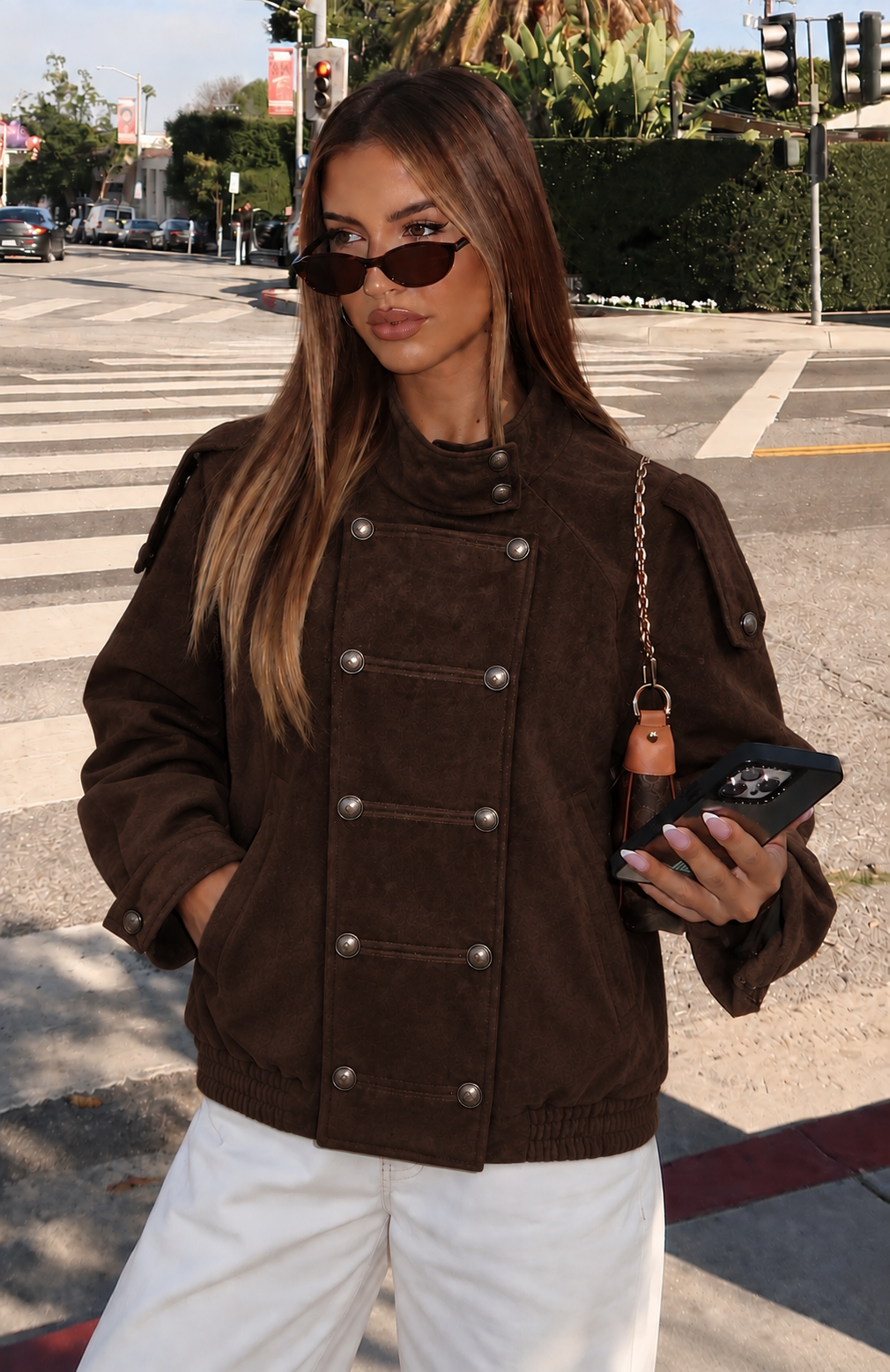 Suede Bomber Jacket Γυναικείο