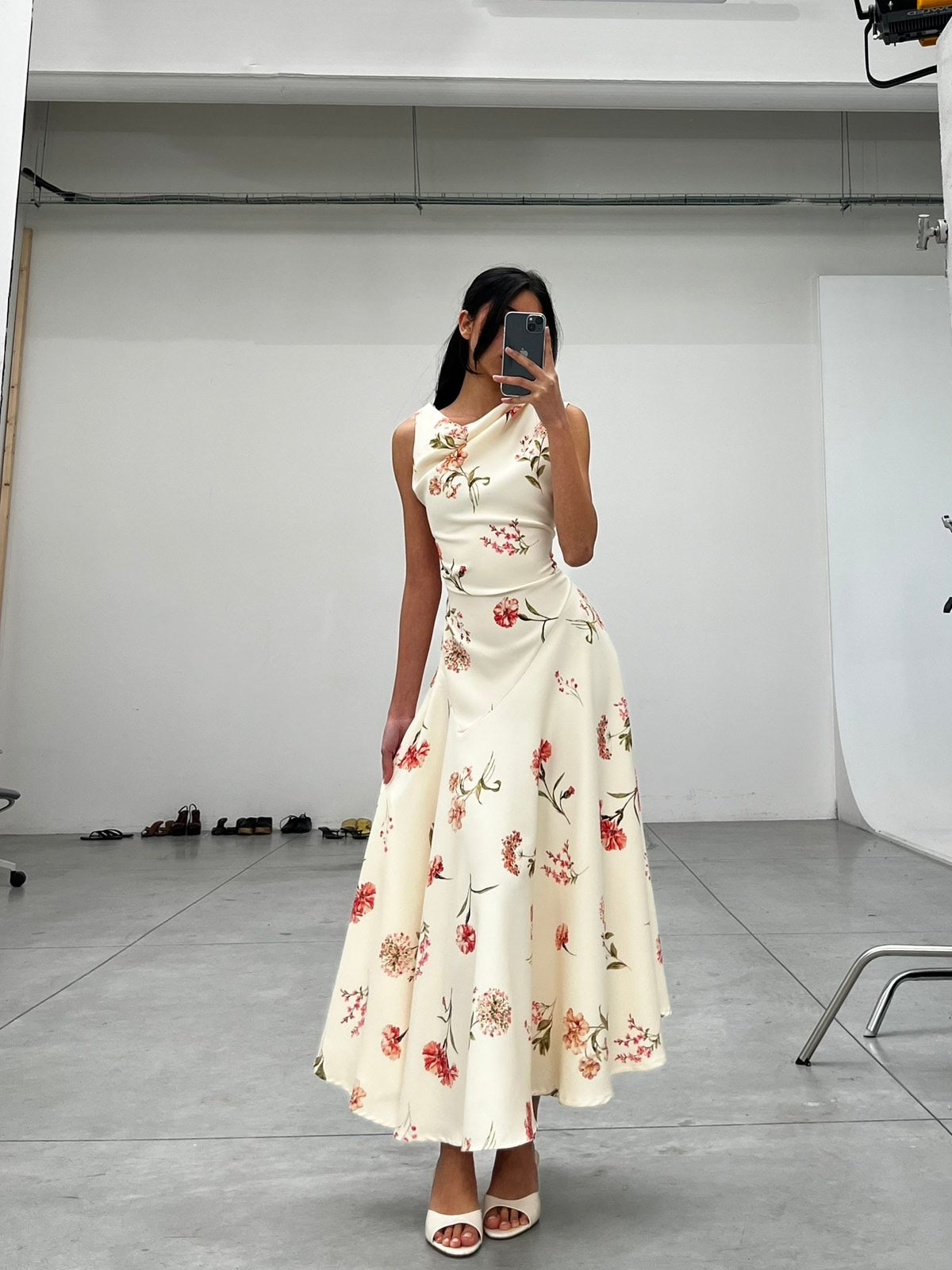 Lumina Floral Midi Φόρεμα