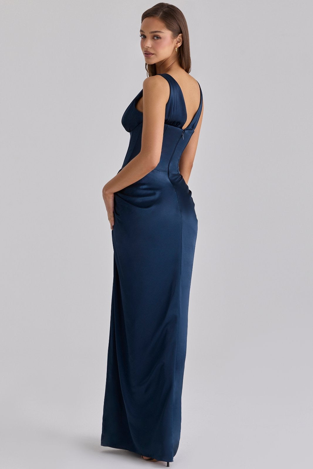Maxi Φόρεμα με Κορσέ Draped