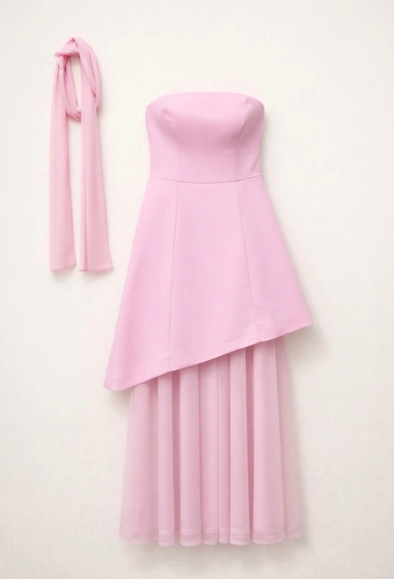 Lumina φόρεμα strapless με αποσπώμενη φούστα