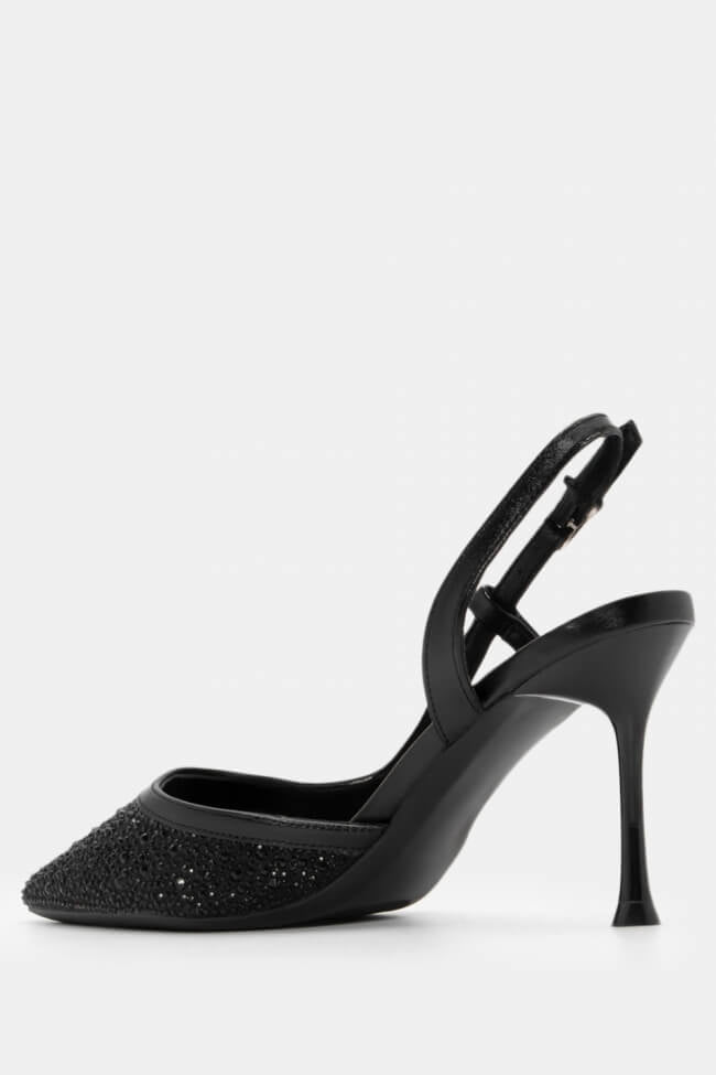 Γόβες slingback με στρας