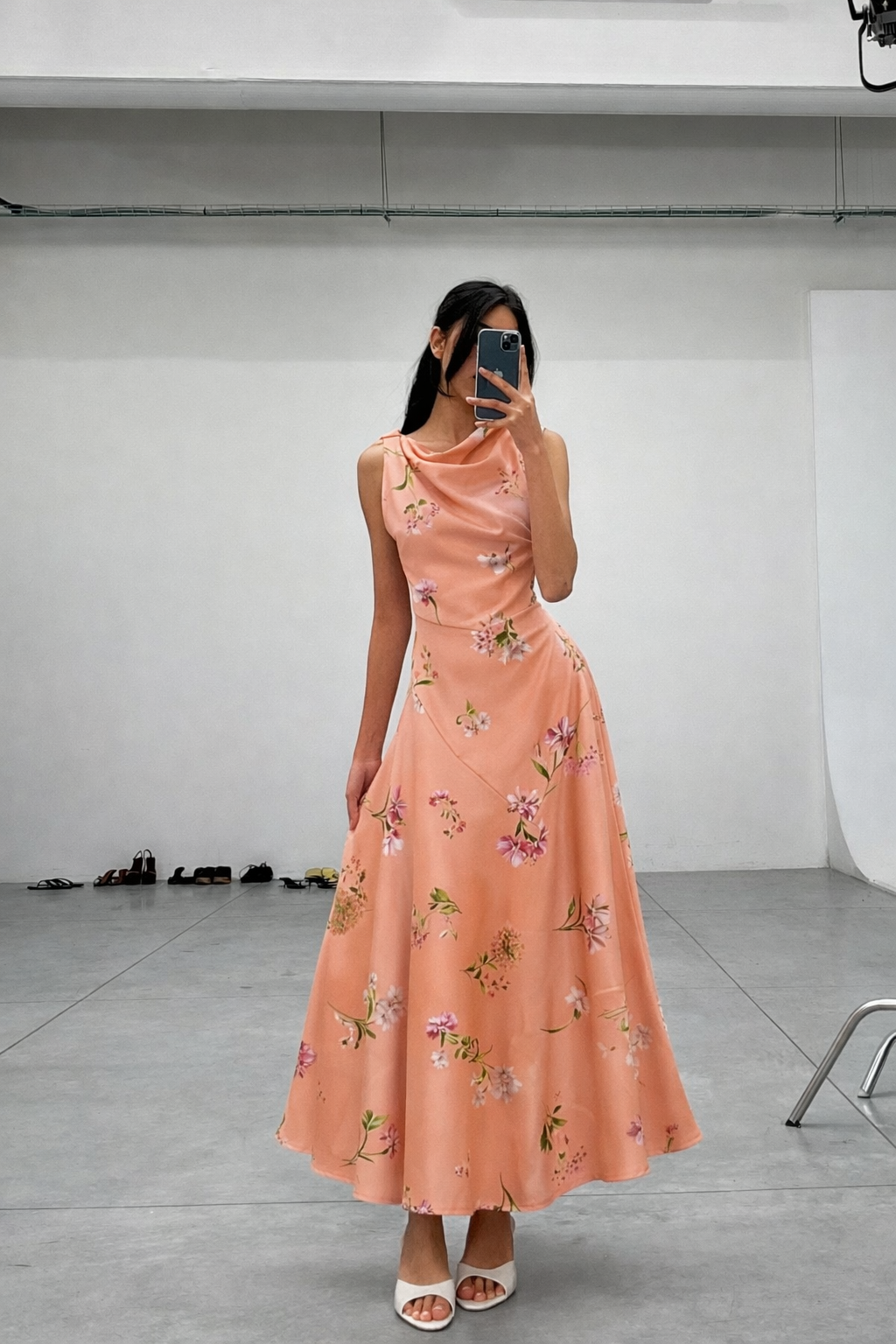 Lumina Floral Midi Φόρεμα
