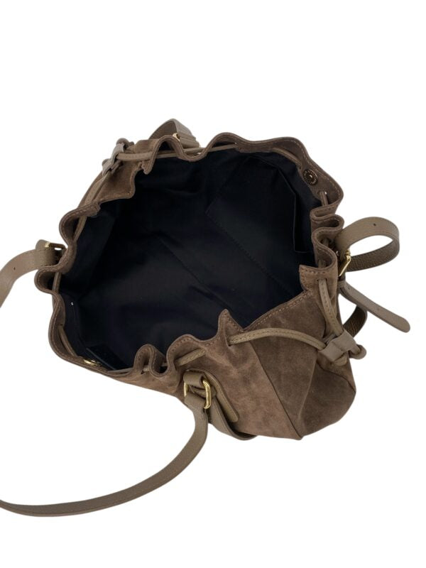 Rita σουέντ δερμάτινη τσάντα