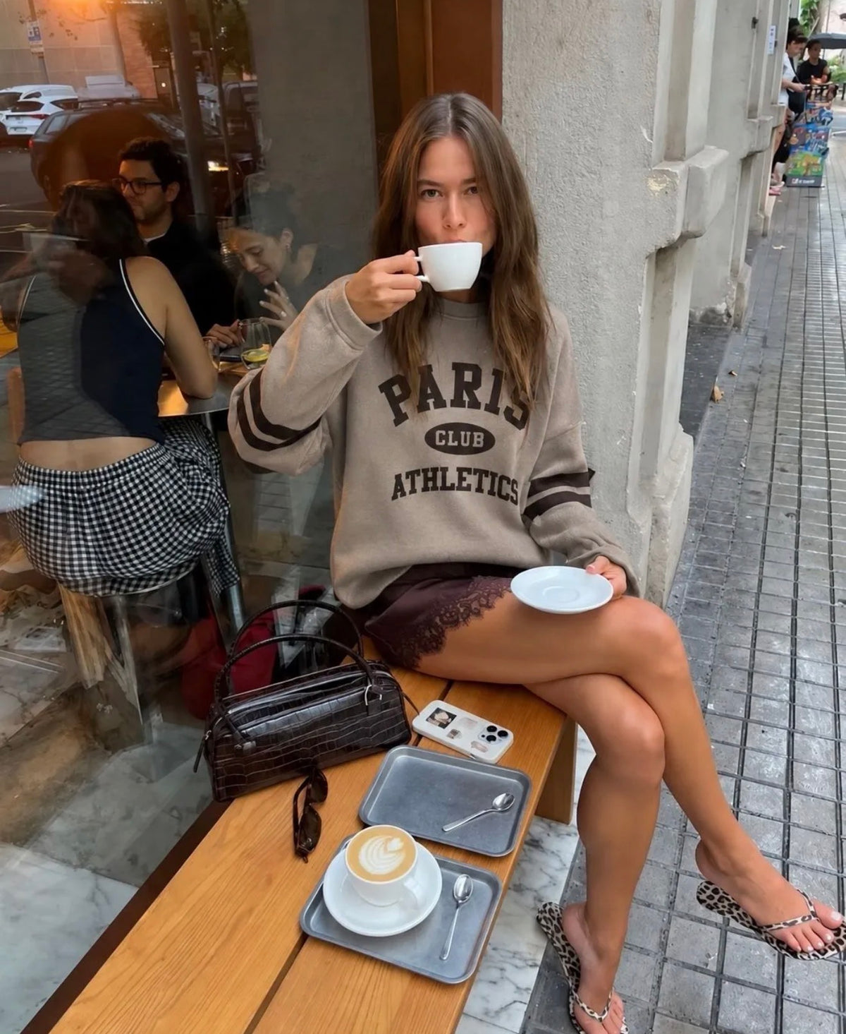 Oversized Φούτερ PARIS CLUB