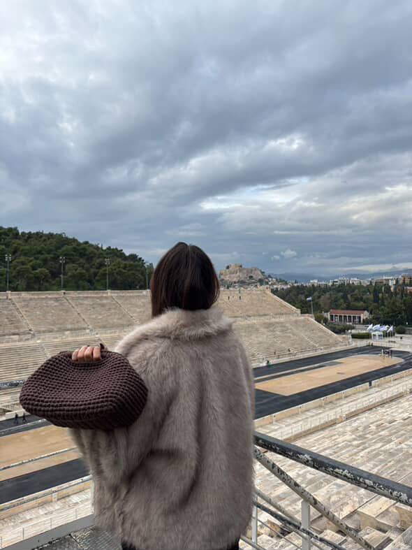 Azur clutch Πλεκτό χειροποίητο clutch