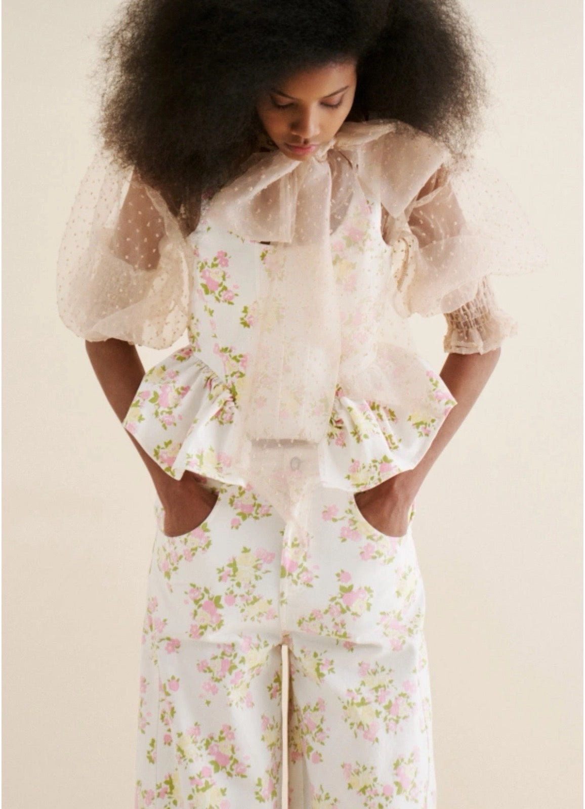 Τοπ με λουλούδια Lumina