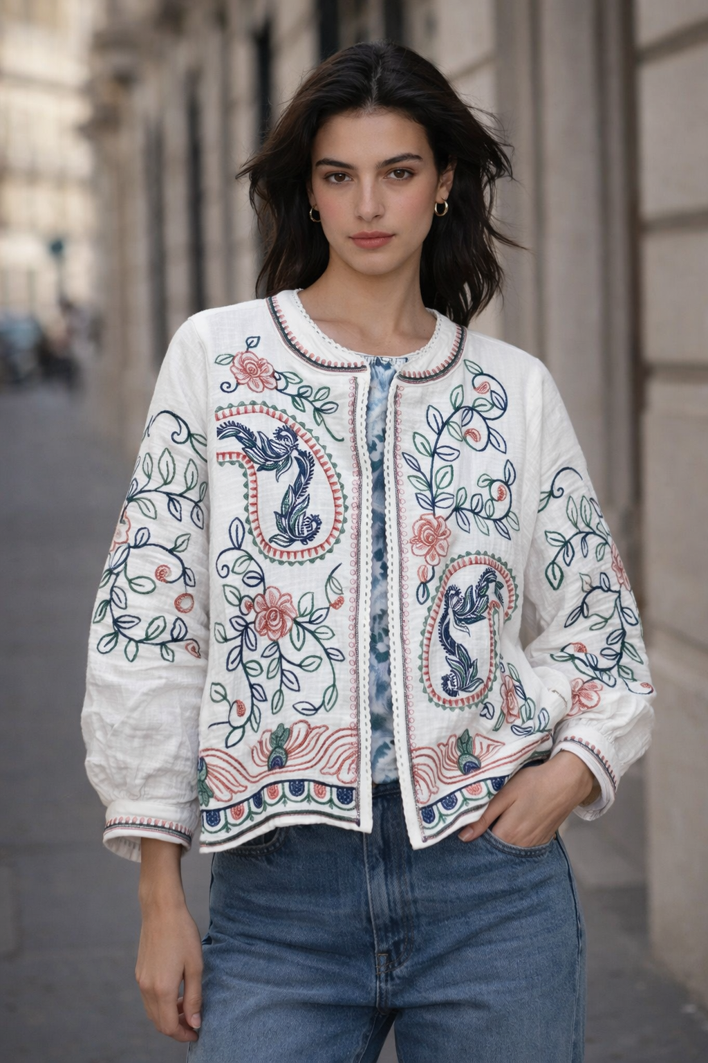 Πανωφόρι κιμονό διπλής όψης