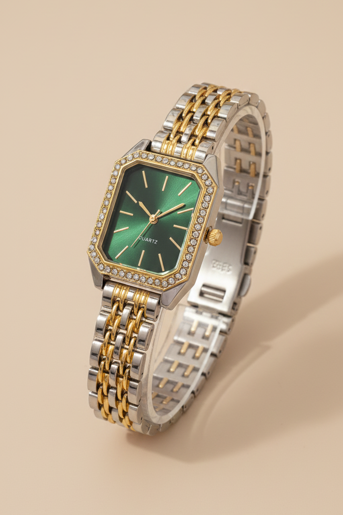 Γυναικείο Ρολόι με Μπρασελέ & Κρύσταλλα