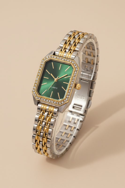 Γυναικείο Ρολόι με Μπρασελέ & Κρύσταλλα