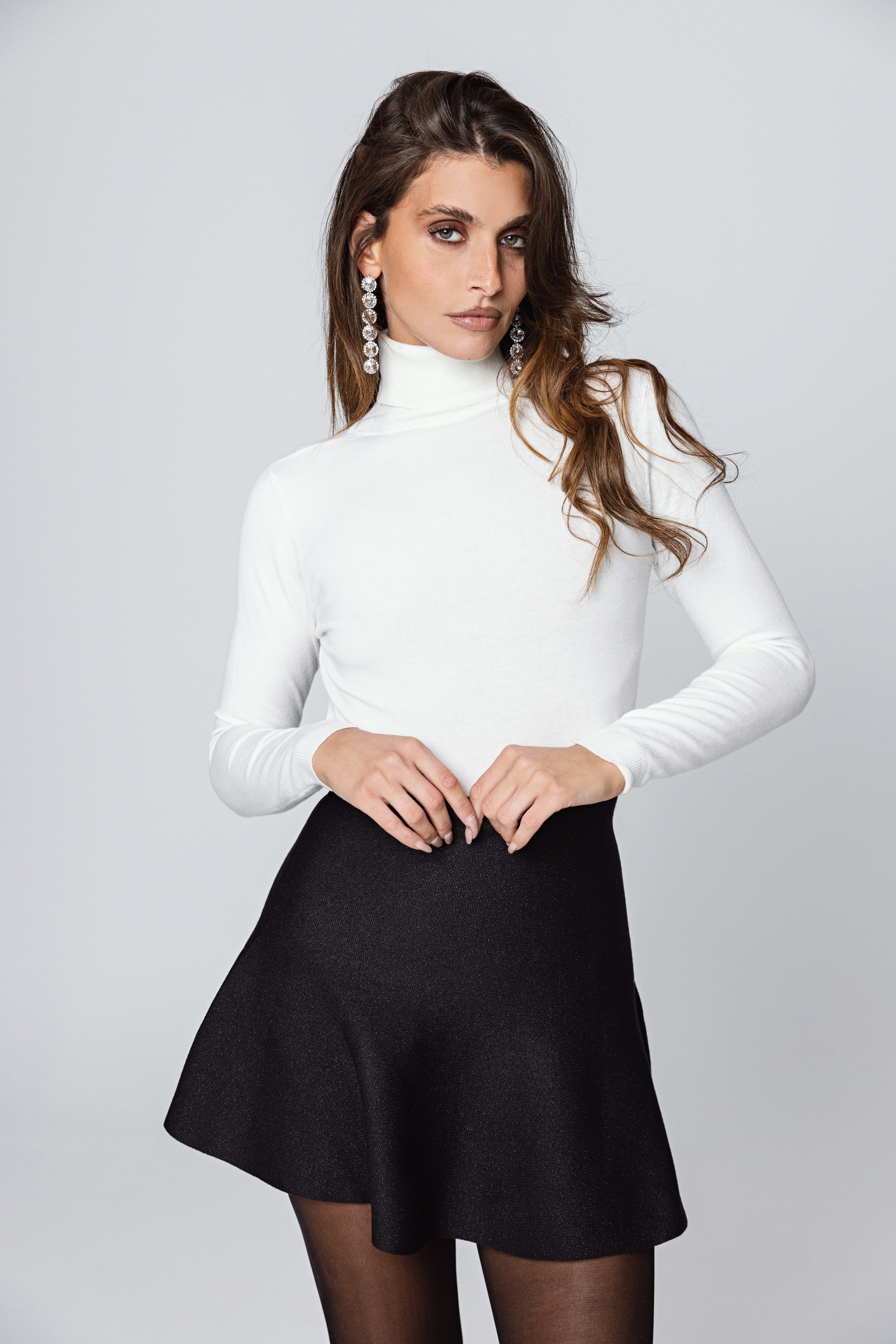 Knit Mini Skirt Riviere