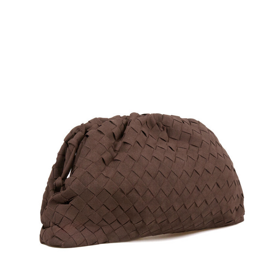 Denise σουέντ large πουγκί με μαγνήτη κούμπωμα